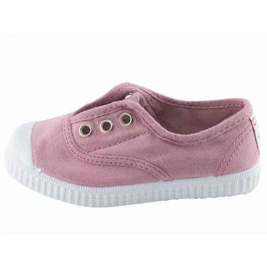 Canvas Elastic Sneakers  - Old Pink
